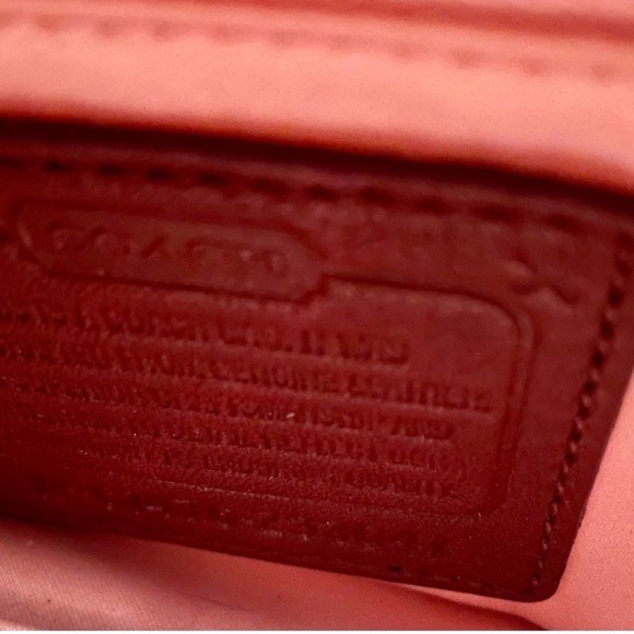 Coach Maroon Leather Satchel - Picture 4 of 8